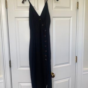 Urban Outfitters black linen dress